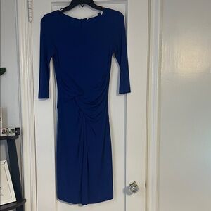 Boss Royal Blue Long Sleeve Dress